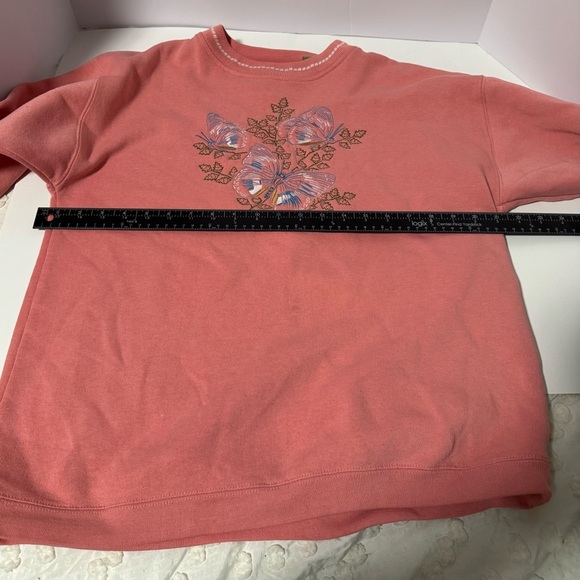 Vintage Antero sweatshirts with embroidered butterflies large - Picture 9 of 12